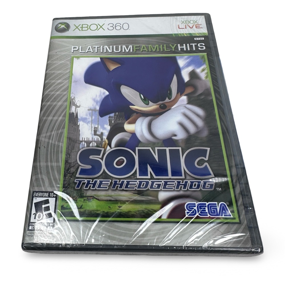 Sonic The Hedgehog Microsoft Xbox 360 Platinum Family Hits New Factory Sealed
